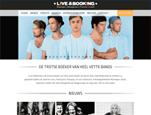 Tablet Screenshot of liveandbooking.nl